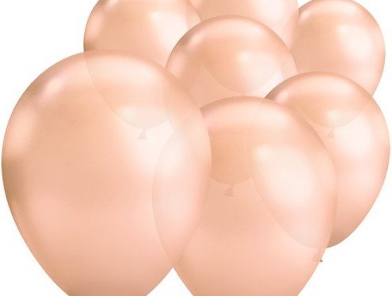 Rose Gold Chrome Ballonnen | 18 cm Latex ballonnen
